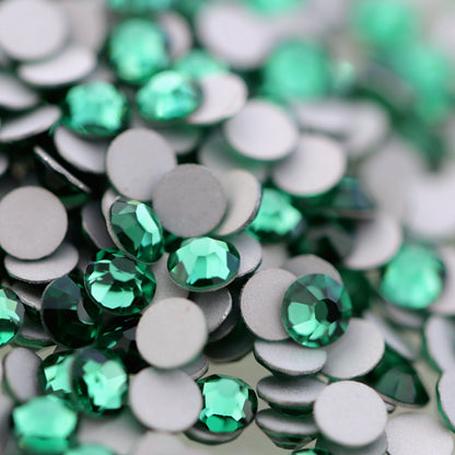 preciosa flatback crystal rhinestone mint green color