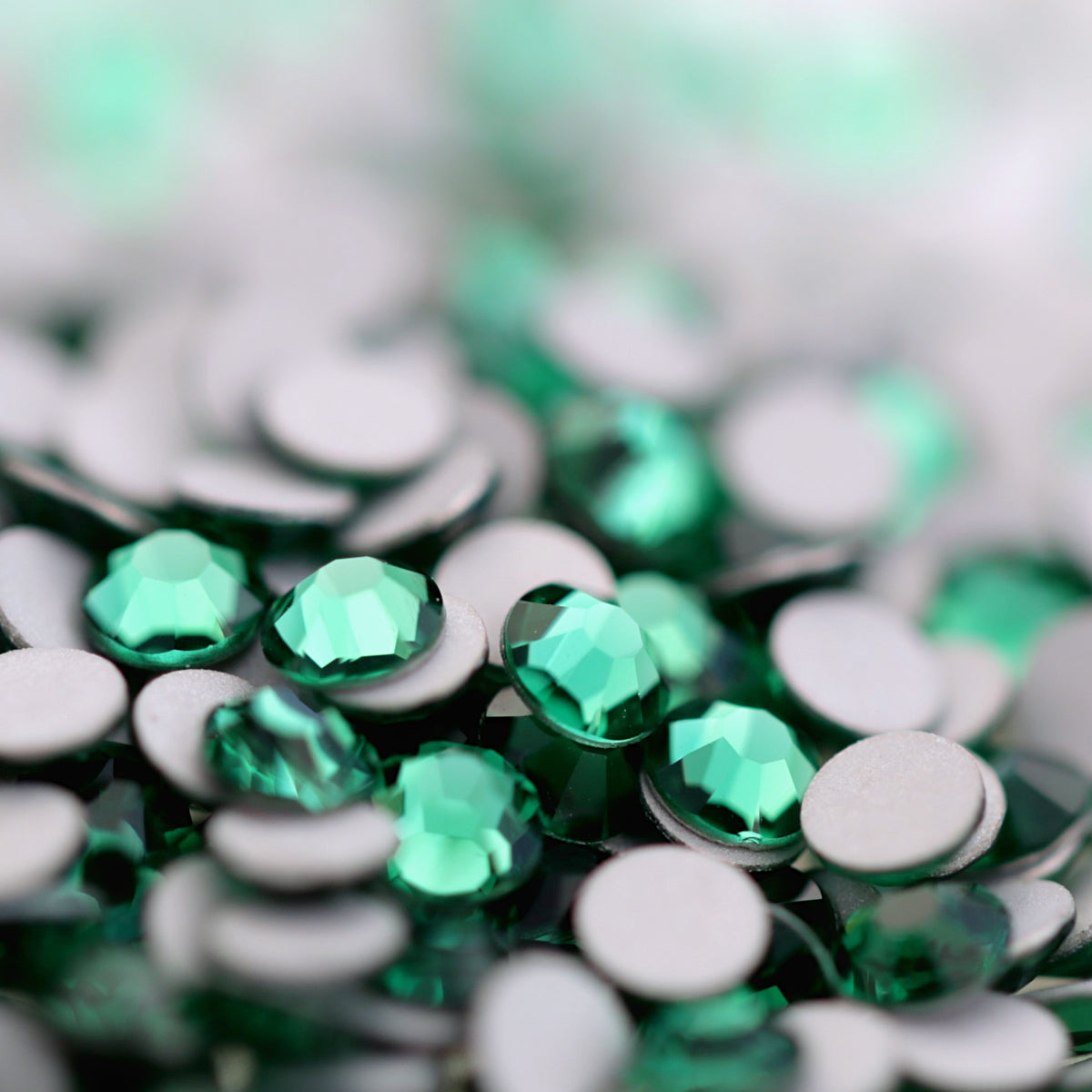 preciosa flatback crystal rhinestone mint green color