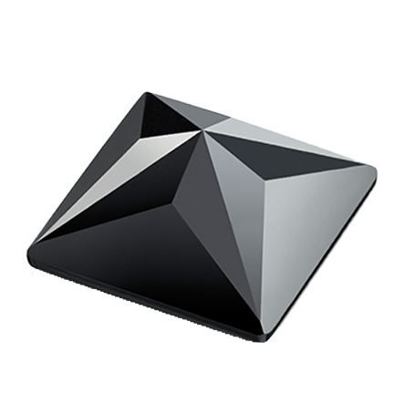 Preciosa Pyramid MAXIMA Flatback Rhinestones 2445 5mm Jet