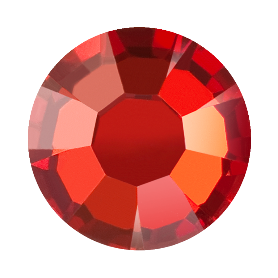 Preciosa Flatback Crystal Rhinestone Red Flame