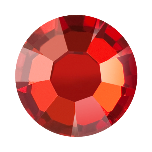Preciosa Flatback Crystal Rhinestone Red Flame