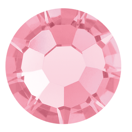 Preciosa Flatback Crystal Rhinestone Rose