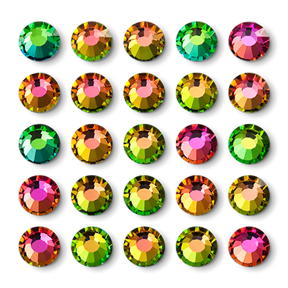 Preciosa Flatback Crystal Rhinestone Vitrail Medium