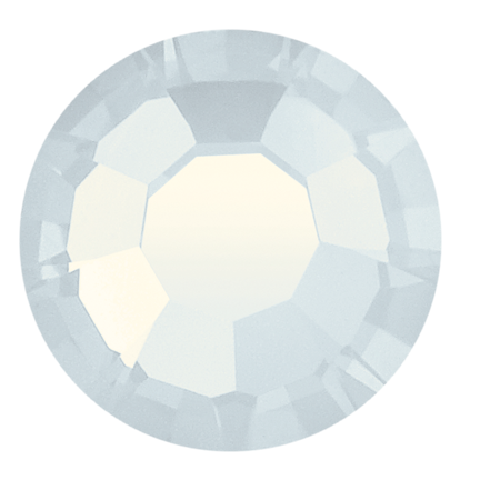 Preciosa Flatback Crystal Rhinestone White Opal