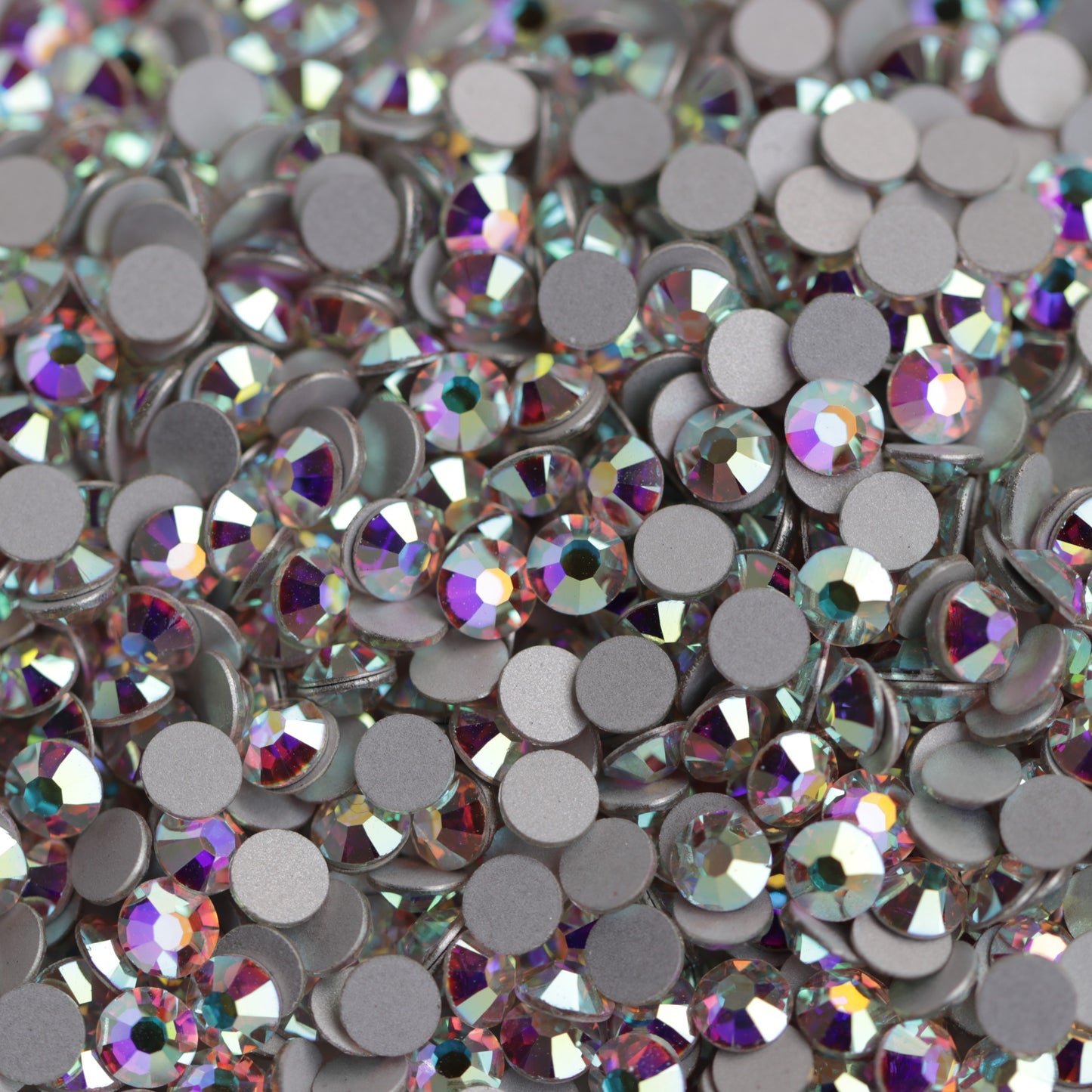 preciosa flatback crystal rhinestone in crystal ab color