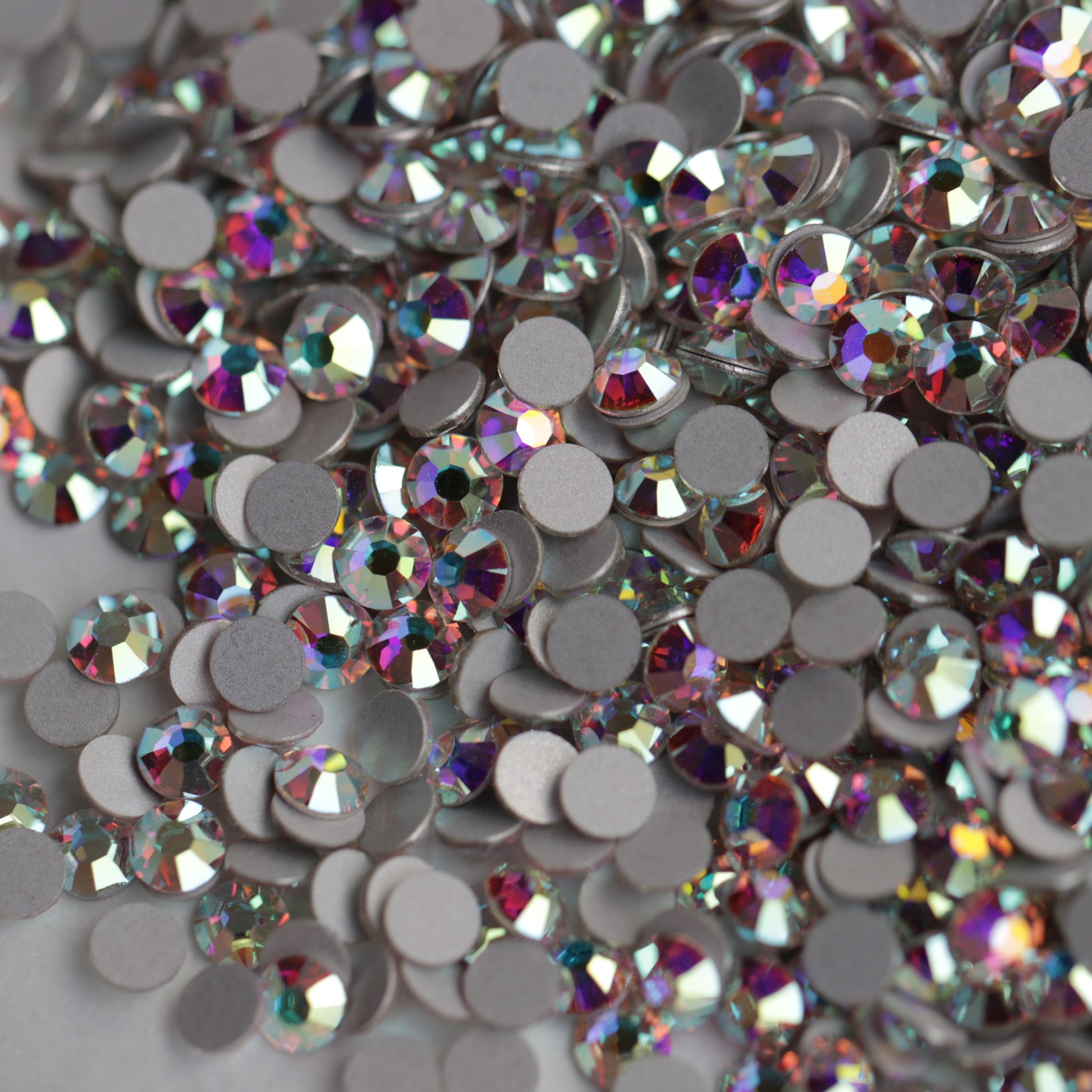 preciosa flatback crystal rhinestone in crystal ab color