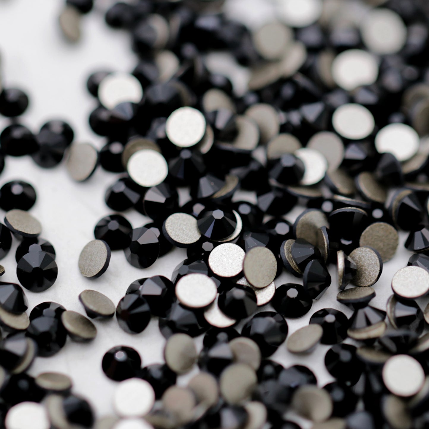 Swarovski Flatback Crystal Rhinestone Jet