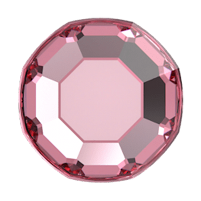 Swarovski 2000 Flatback Crystal Rhinestone Light Rose