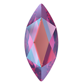 Swarovski 2201 Marquise Flatback Rhinestones 8x3.5mm Scarlet Shimmer +