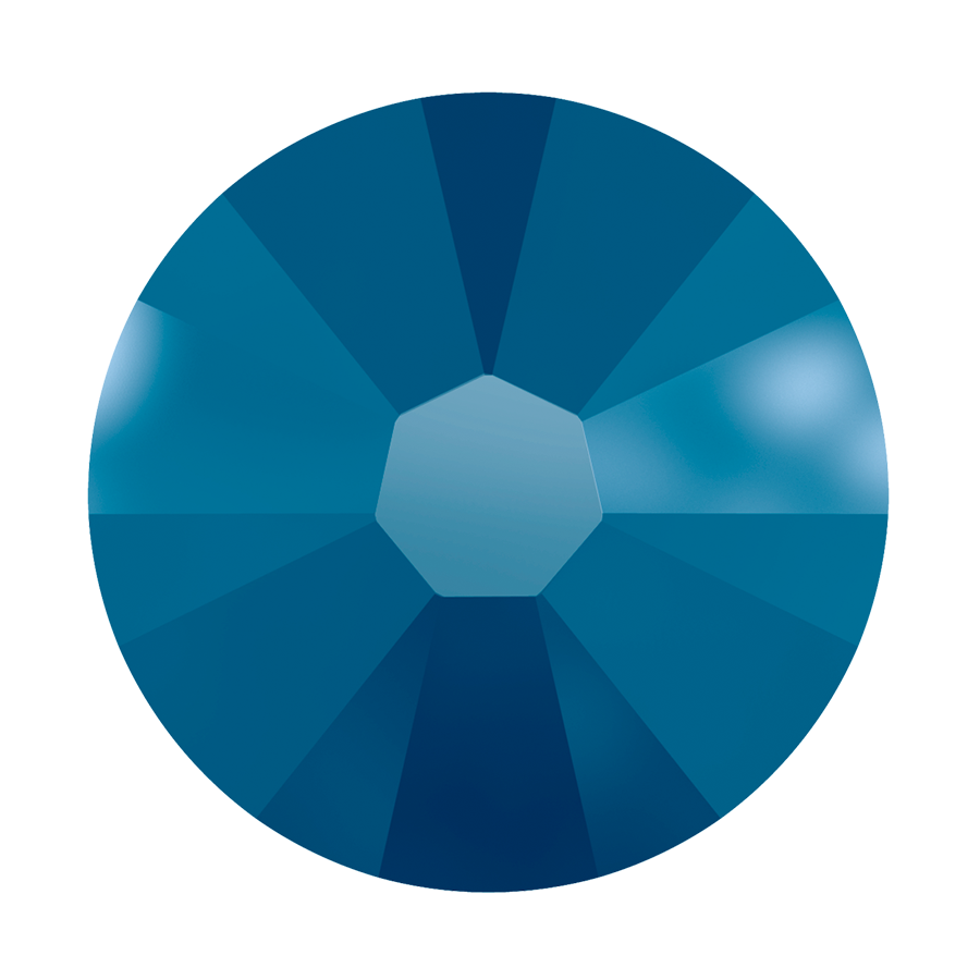 Swarovski Flatback Crystal Rhinestone Metallic Blue