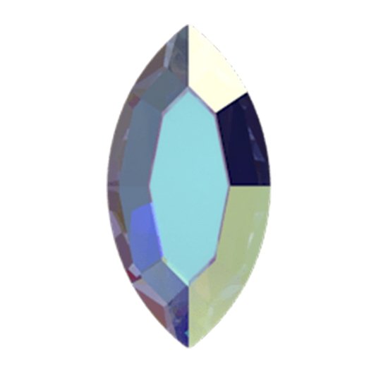 Swarovski 2200 Navette Flatback Rhinestones 4x2mm Crystal AB