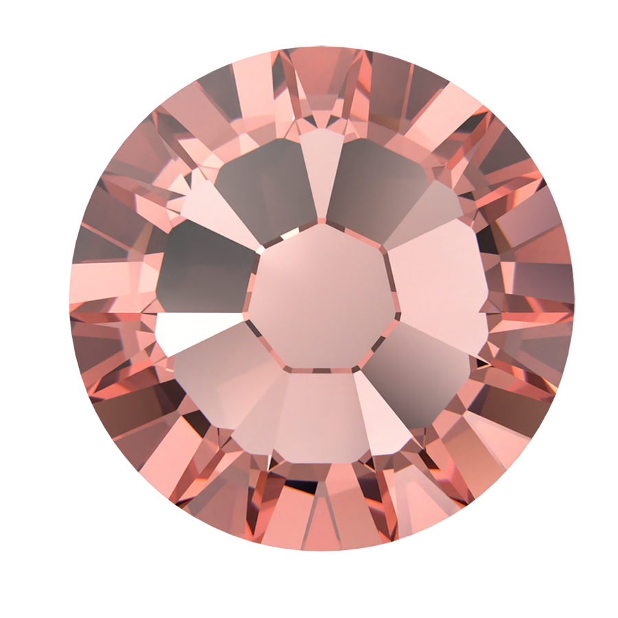 Swarovski Flatback Crystal Rhinestone Rose Peach