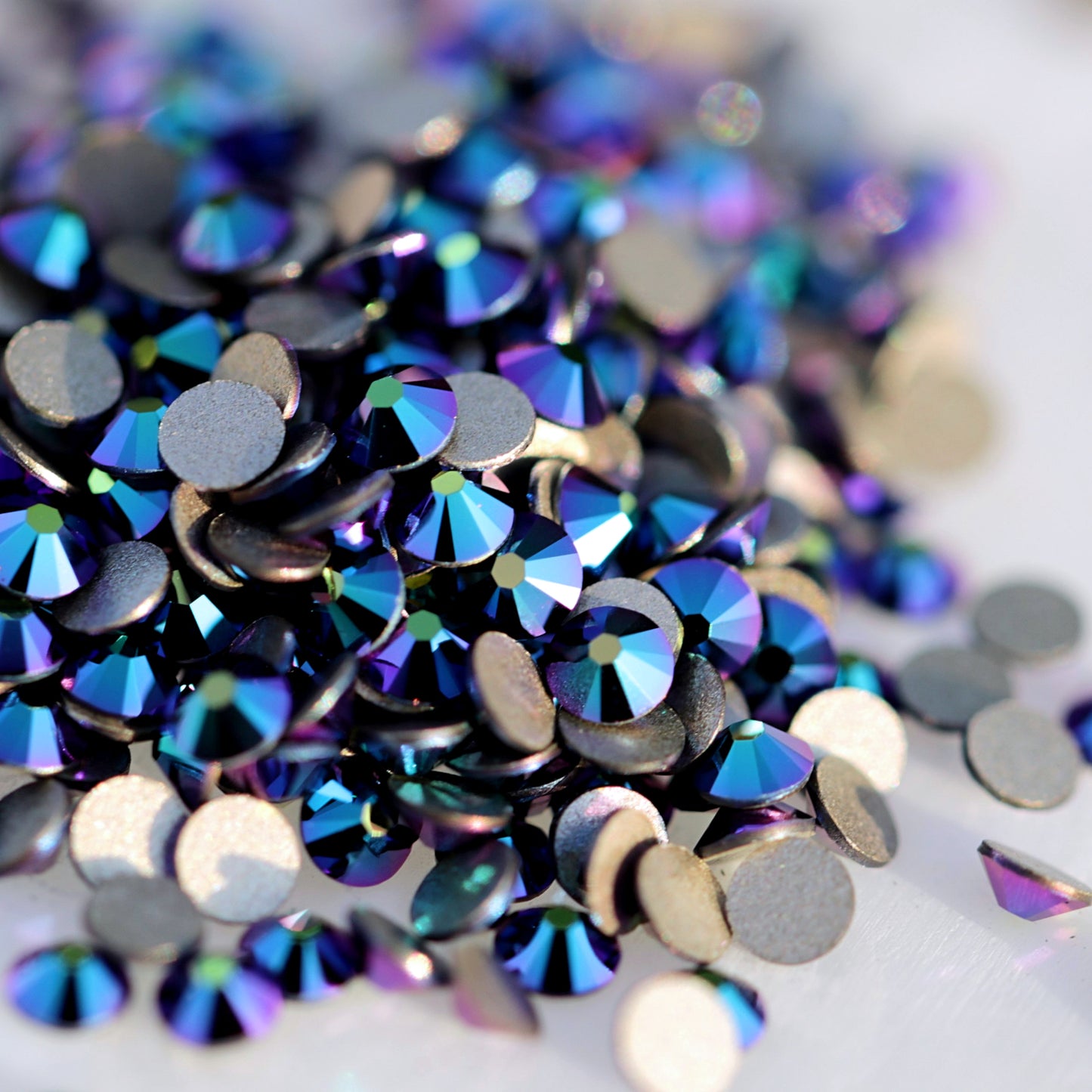 Swarovski Flatback Crystal Rhinestone Scarabaeus Green