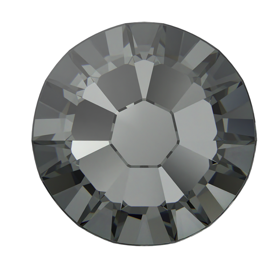 Swarovski Flatback Crystal Rhinestone Silver Night