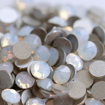 Swarovski Flatback Crystal Rhinestone White Opal