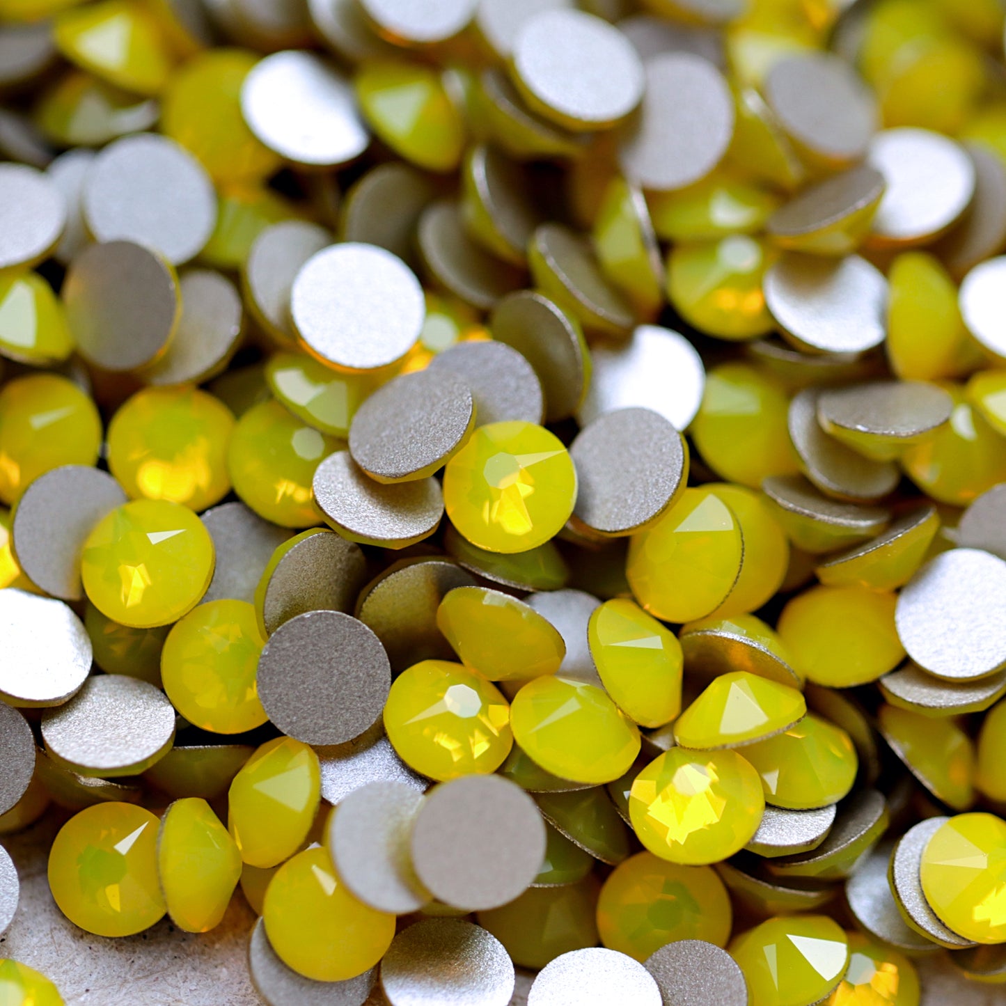 Swarovski Flatback Crystal Rhinestone Yellow Opal