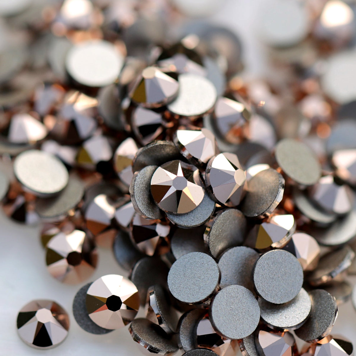 Swarovski Flatback Crystal Rhinestone Rose Gold