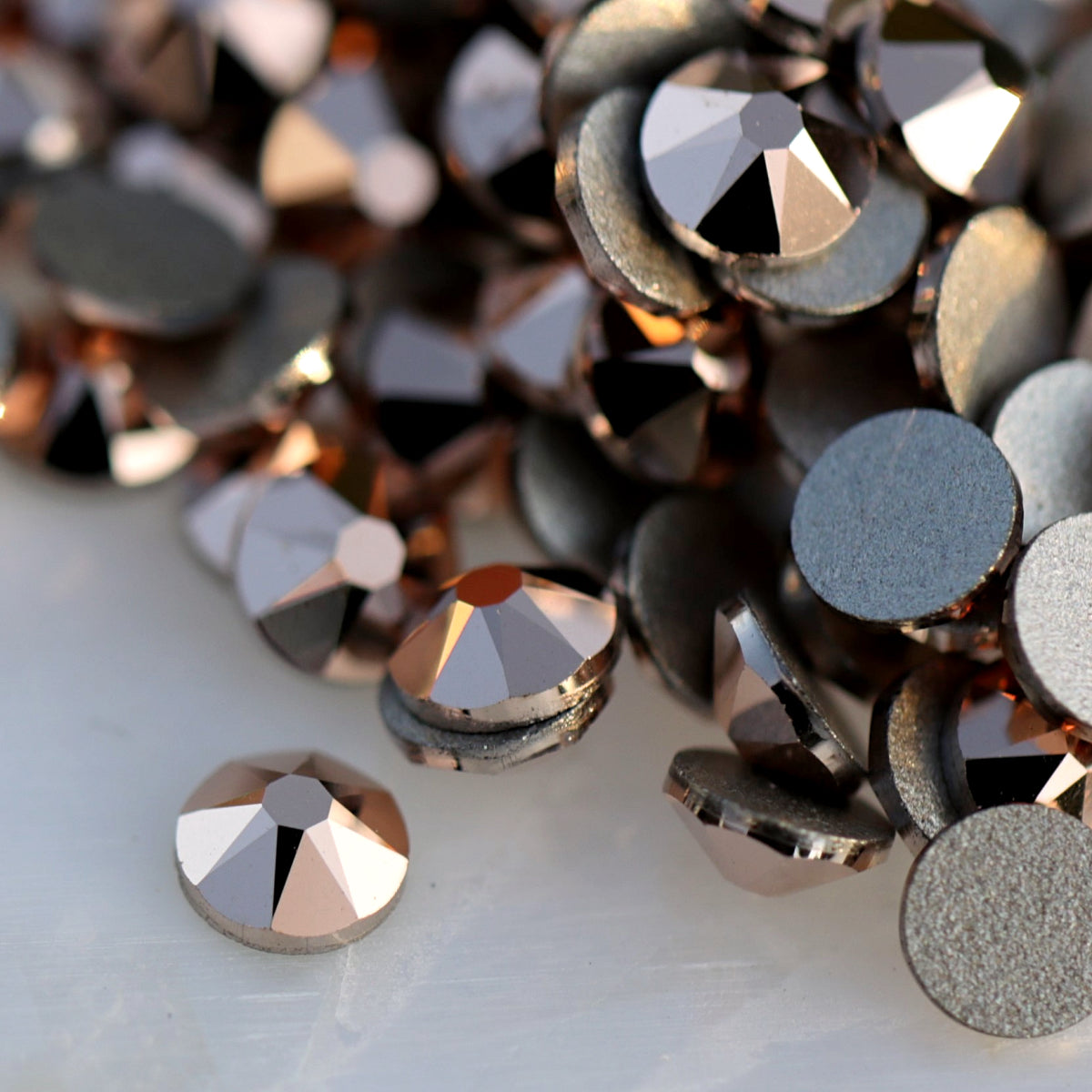 Swarovski Flatback Crystal Rhinestone Rose Gold