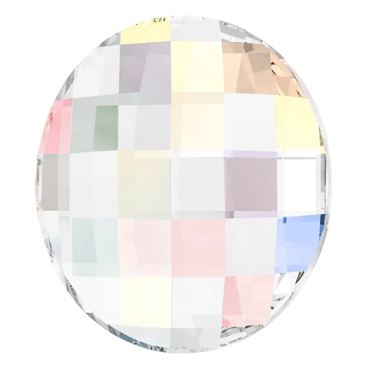 swarovski flatback chessboard shape ab color 2035 cut