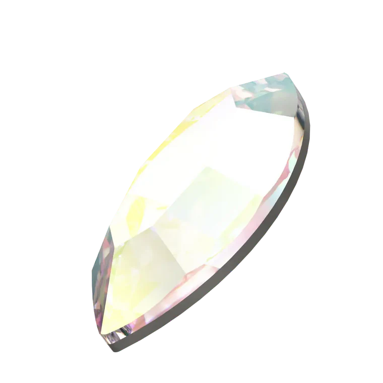 Swarovski 2200 Navette Flatback Rhinestones 4x2mm Crystal AB