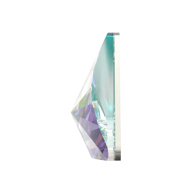 Swarovski 2716 Rivoli Triangle Flatback Rhinestones Crystal AB