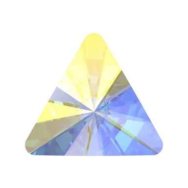 Swarovski 2716 Rivoli Triangle Flatback Rhinestones Crystal AB