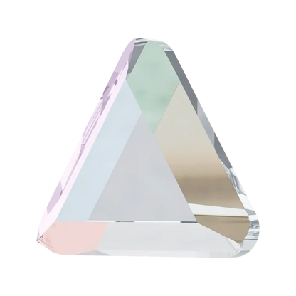 swarovski flatback crystal triangle shape crystal ab color 2711 cut