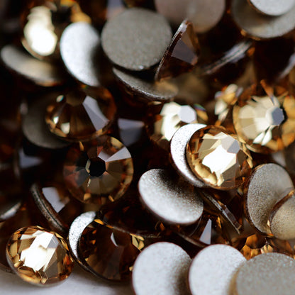 swarovski crystal rhinestone light colorado topaz color