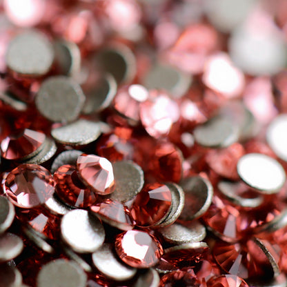 swarovski crystal rhinestone rose peach color