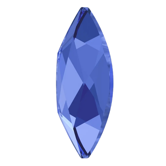 Swarovski Flatback Crystal Marquise Sapphire 8x3.5mm – vibrant deep blue marquise crystal for nail art, jewelry and designs