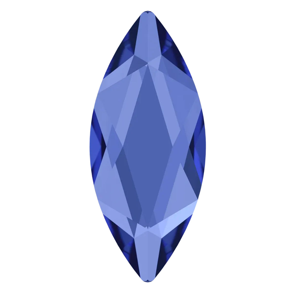 Swarovski Flatback Crystal Marquise Sapphire 8x3.5mm – deep blue marquise crystal for nail art, jewelry and crafts