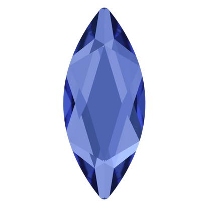 Swarovski Flatback Crystal Marquise Sapphire 8x3.5mm – deep blue marquise crystal for nail art, jewelry and crafts