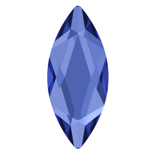 Swarovski Flatback Crystal Marquise Sapphire 8x3.5mm – deep blue marquise crystal for nail art, jewelry and crafts