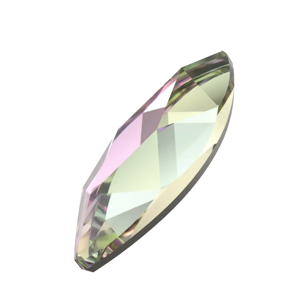Marquise-shaped purple flatback crystal 8x3.5mm – precision-cut lilac gem for crafts, nails, and embellishments