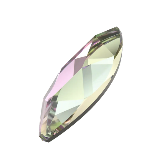 Marquise-shaped purple flatback crystal 8x3.5mm – precision-cut lilac gem for crafts, nails, and embellishments