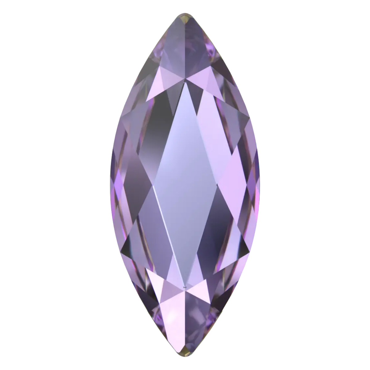 Swarovski Flatback Crystal Marquise Vitrail Light 8x3.5mm – iridescent purple-pink marquise crystal for nail art and jewelry