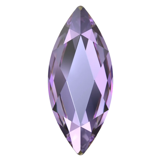 Swarovski Flatback Crystal Marquise Vitrail Light 8x3.5mm – iridescent purple-pink marquise crystal for nail art and jewelry